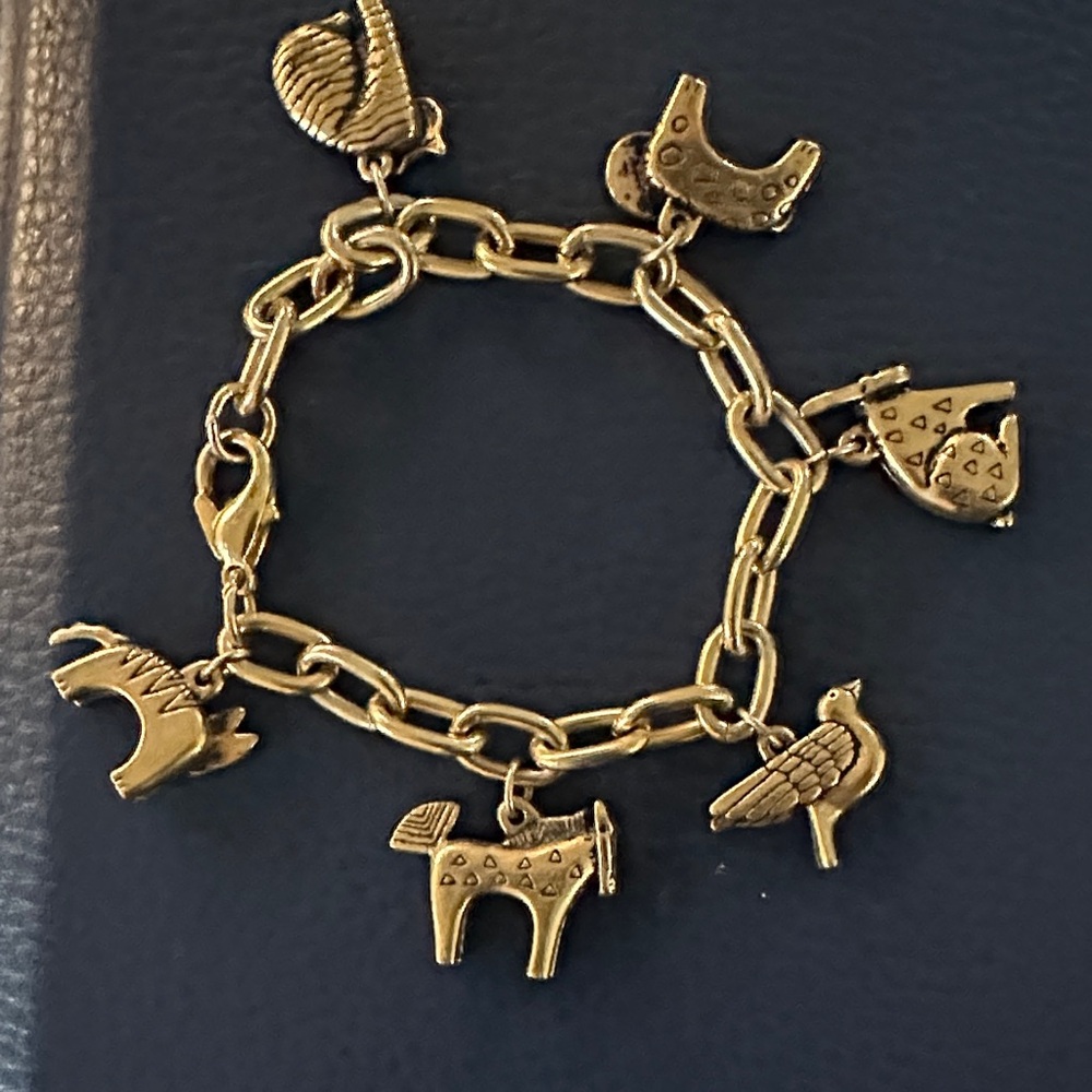 Chunky Gold Animal Charm Bracelet